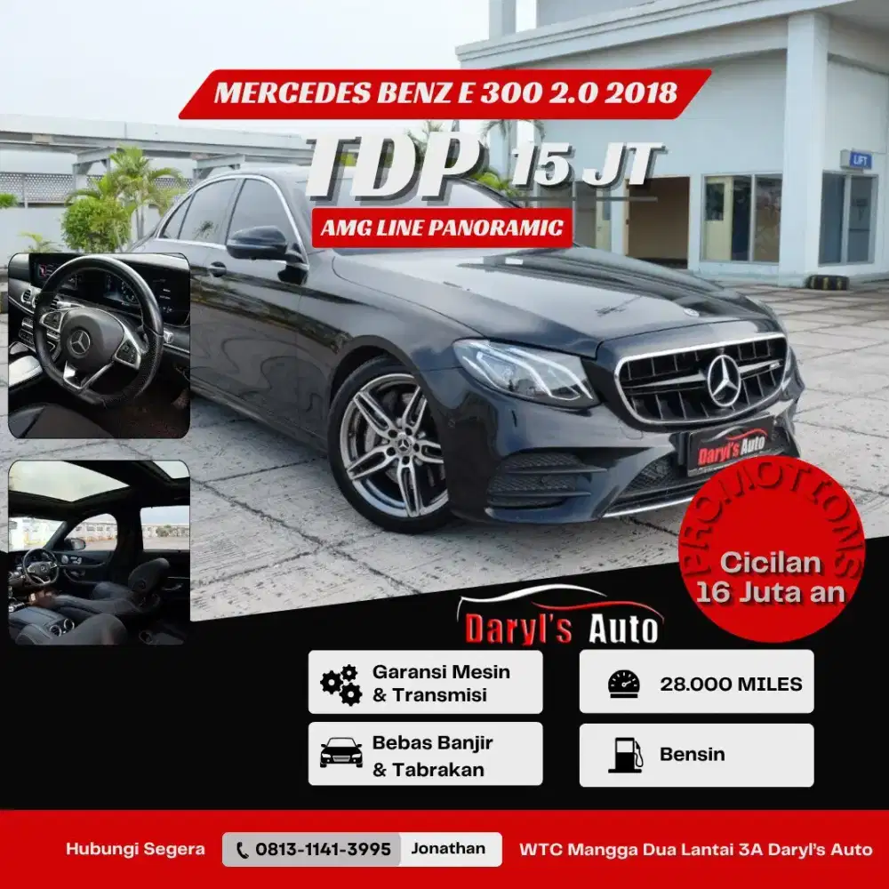 Mercedes Benz E 300 AMG Line 2018 2.0 Promo !
