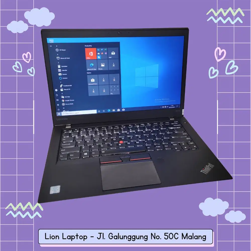 RAM 8GB SSD 256GB Core i5 Slim Lenovo Thinkpad T460s [15|10]