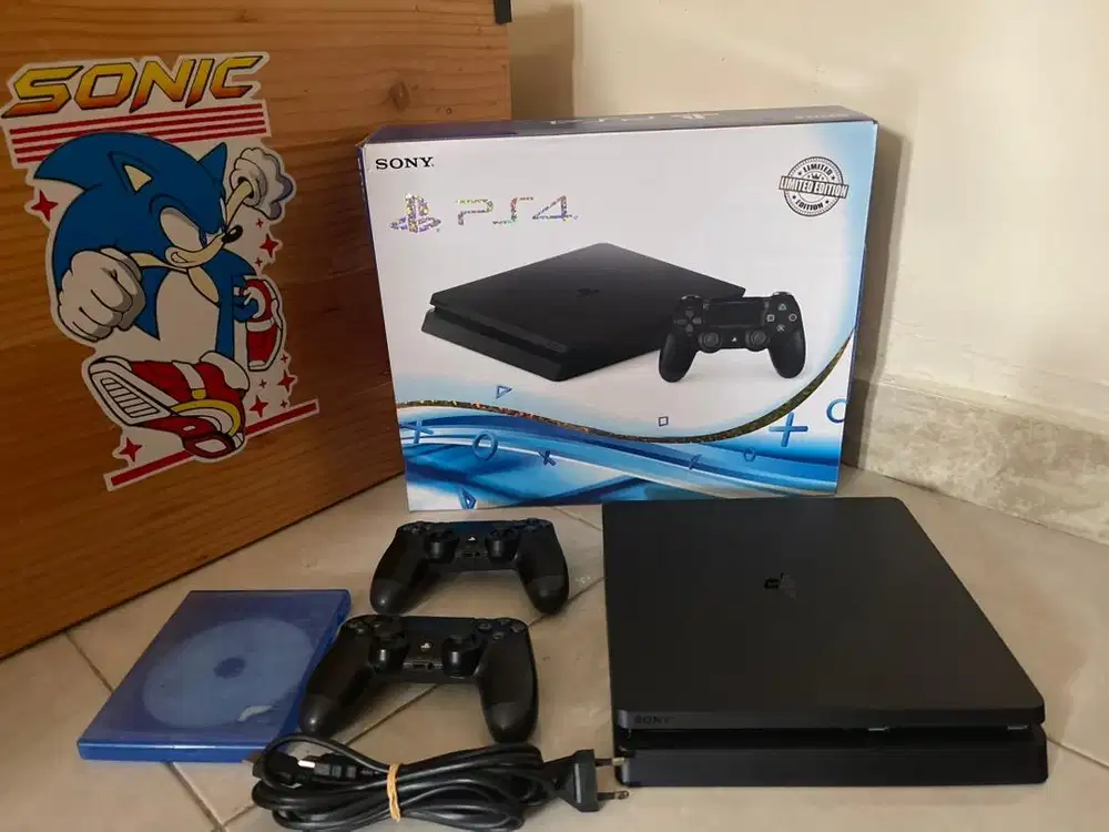 PS4 SLIM 1TB + HDD 500gb FULLSET GAME PS 4