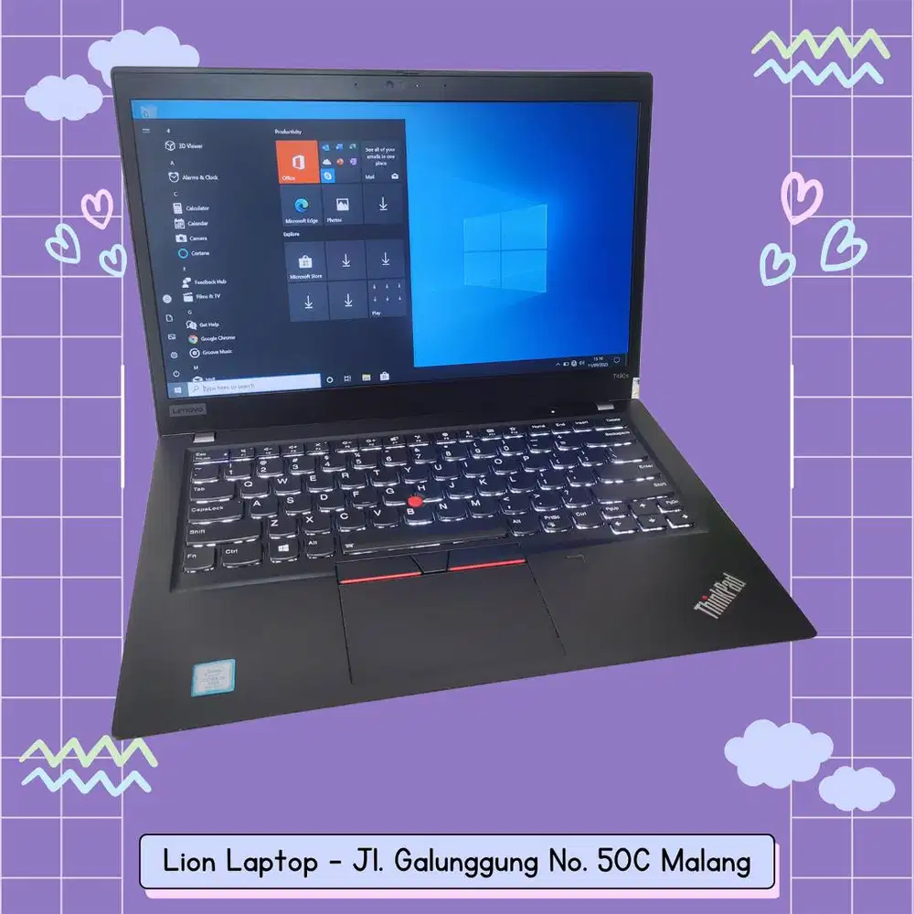 RAM 16GB SSD 512GB Core i5 Slim Lenovo Thinkpad T490s [15|10]