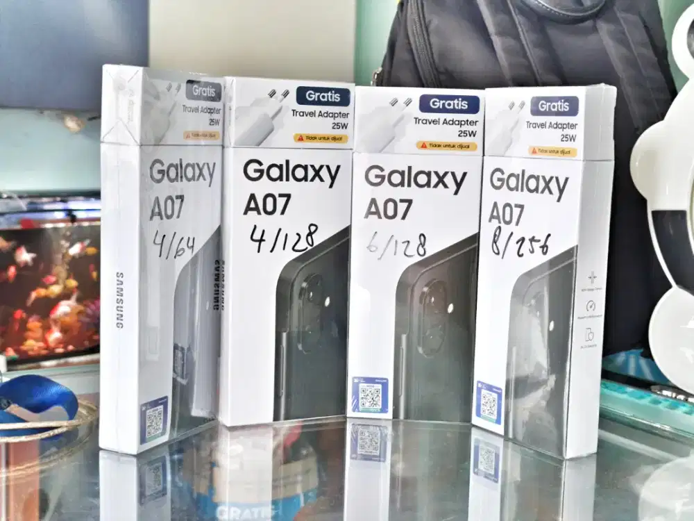 SAMSUNG A07 8/256 NEW SEGEL TERMURAH FREE ADAPTOR