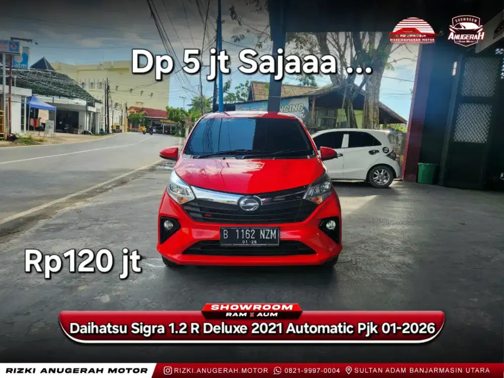 Dp 5jt Sigra 1.2 R Deluxe 2021 Pjk 01-2026