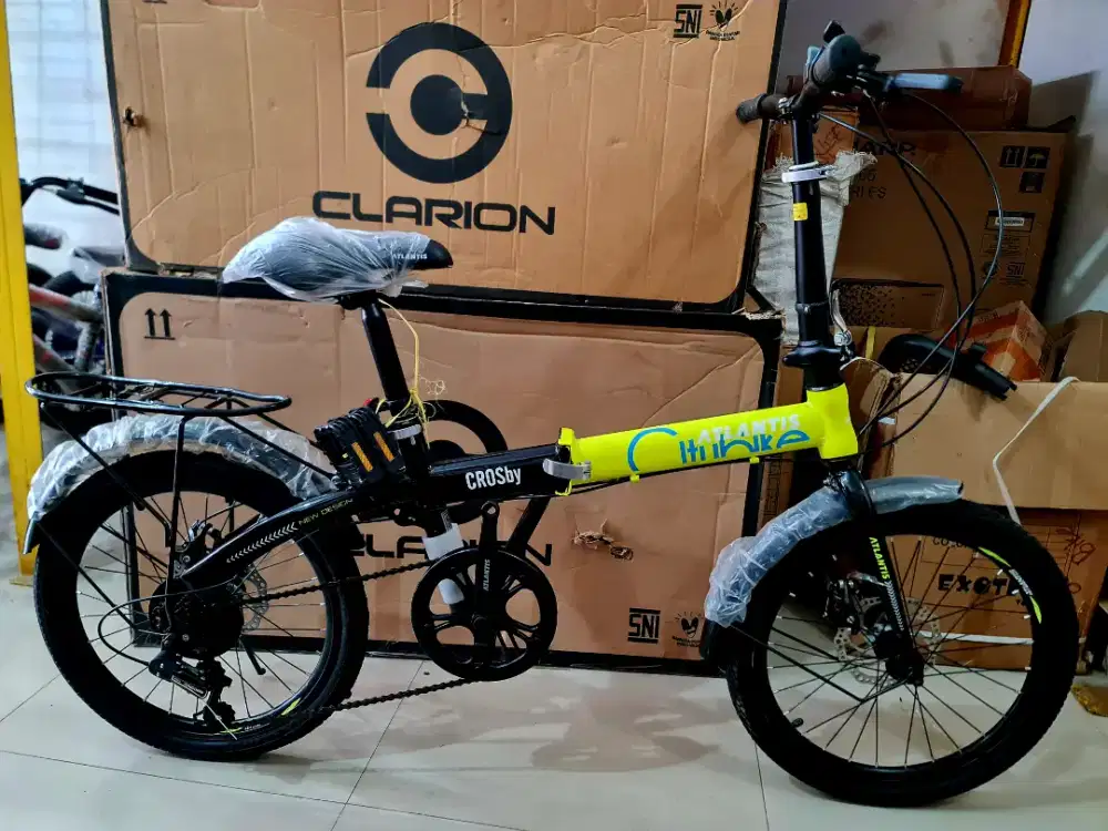 Sepeda Lipat 20 Inch ATLANTIS CROSBY ( GIGI 7 SPEED DAN REM CAKRAM )