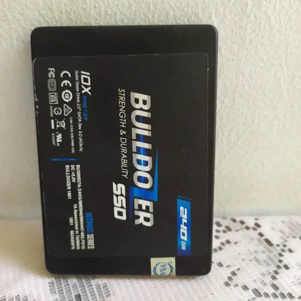 SSD Buldozer 240GB Mulus Normal Ngebut