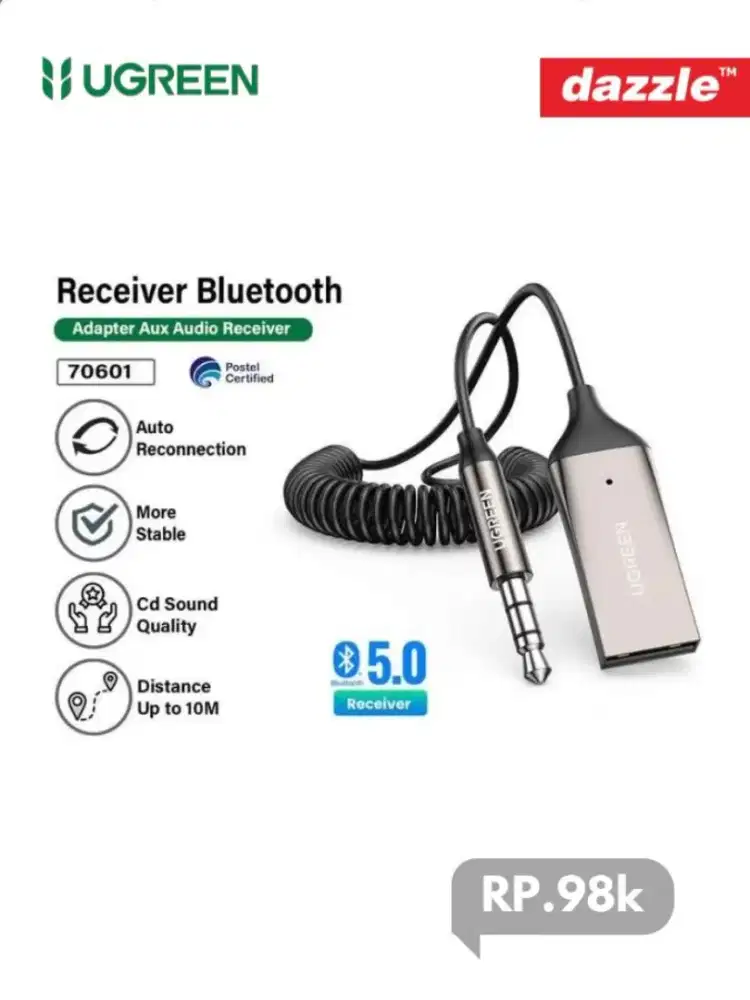 Ugreen adapter Aux audio bluetooth receiver