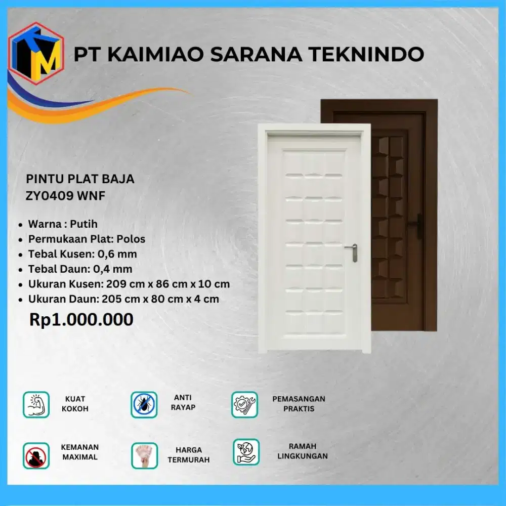PINTU PLAT BAJA MINIMALIS MODERN