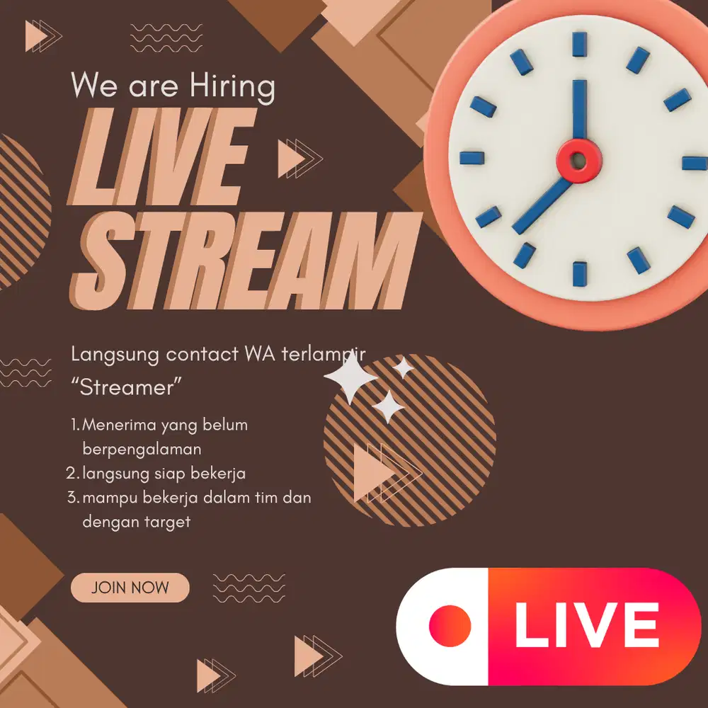Host Live Stream Produk Fashion