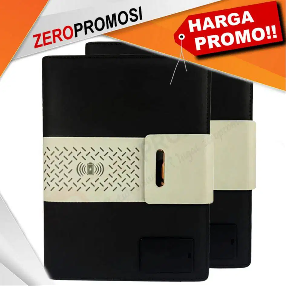 Souvenir Buku Agenda Maven AGPB01 Dengan Powerbank Wireless Charging