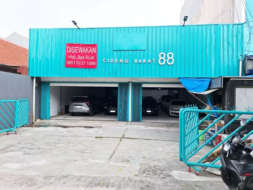 Disewakan Gudang Cideng Barat 88 Ex JNT Gambir Bank Mandiri& KSI Cargo