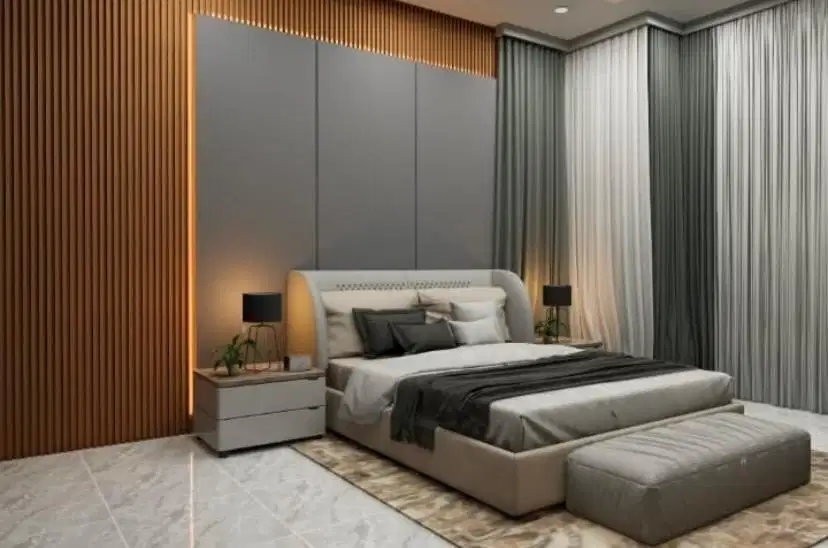 interior desain kitchen set kamar set wardrobe lemari backdrop tv