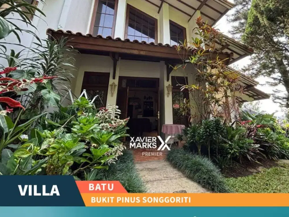 Villa Artistik View Menawan di Kaki Bukit Pinus Songgoriti Batu