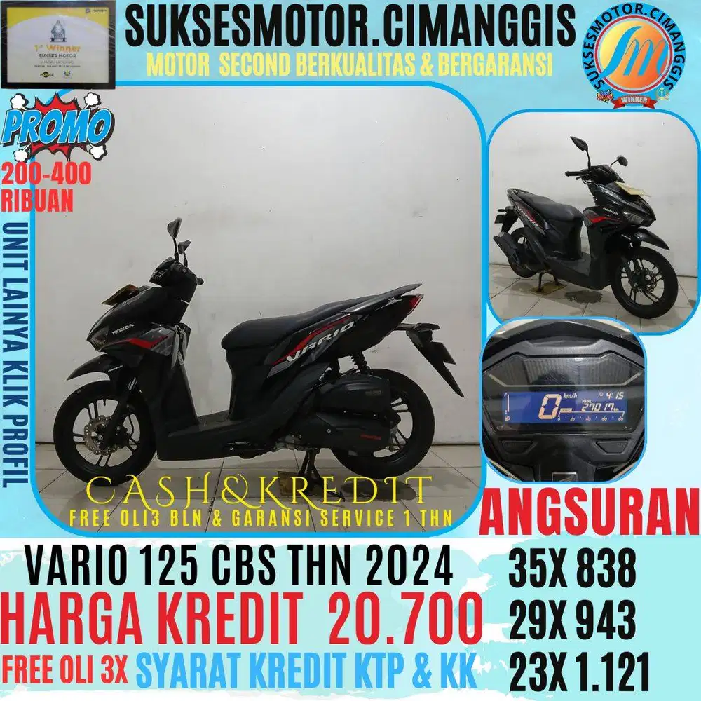VARIO 125 CBS TERMURAH CASH/KREDIT KLIK PROMO UNIT LAINYA DI PROFIL