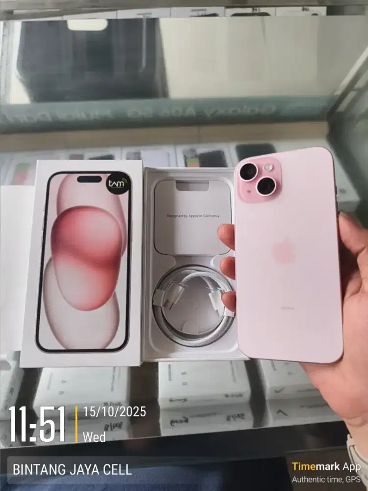 iPhone 15 128GB iBox BNOB, baru buka ga jadi pakai
