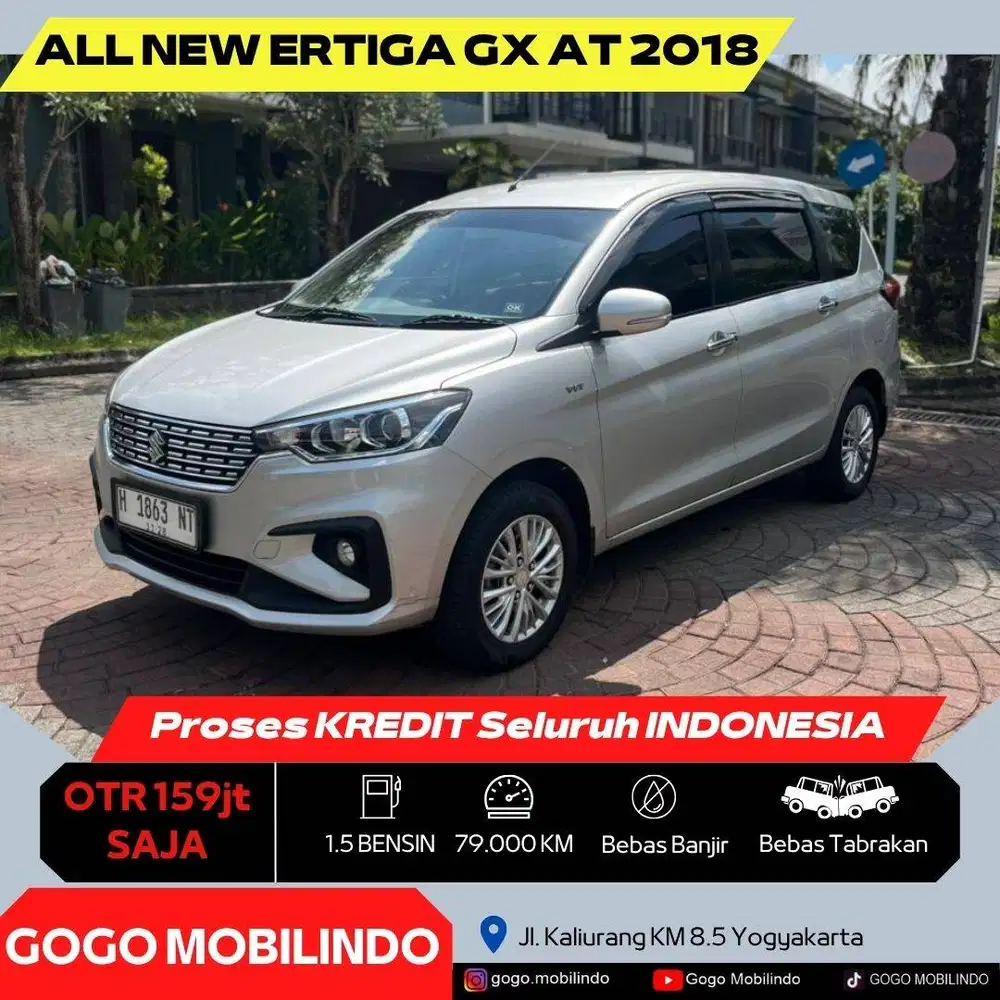 [Dp10jt] All New Ertiga GX Matic 2018 Plat H Orisinil Kredit Murah
