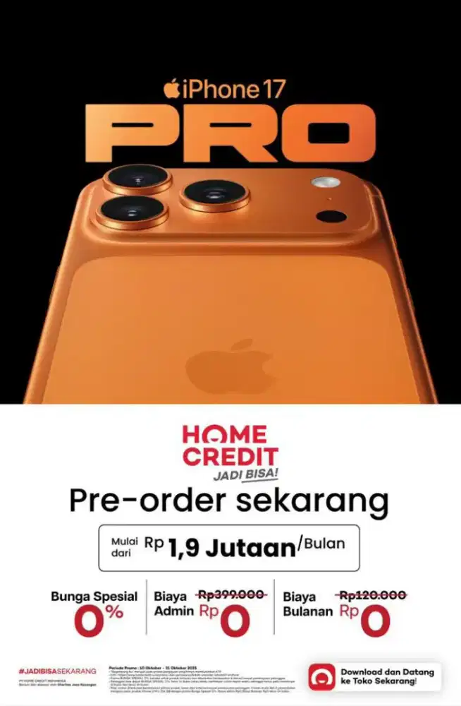 Open PO IPHONE 17 TERSEDIA SEMUA SERIS