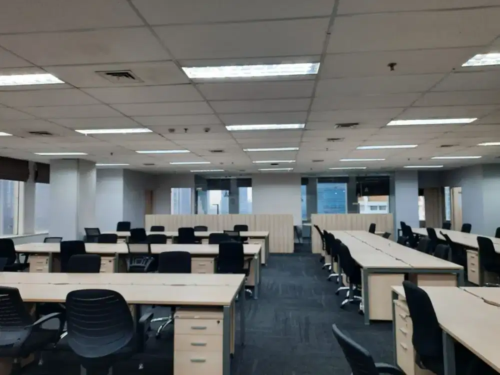 SEWA KANTOR DI JAKARTA SELATAN KUNINGAN 419M2 FURNISHED 165K NEGO