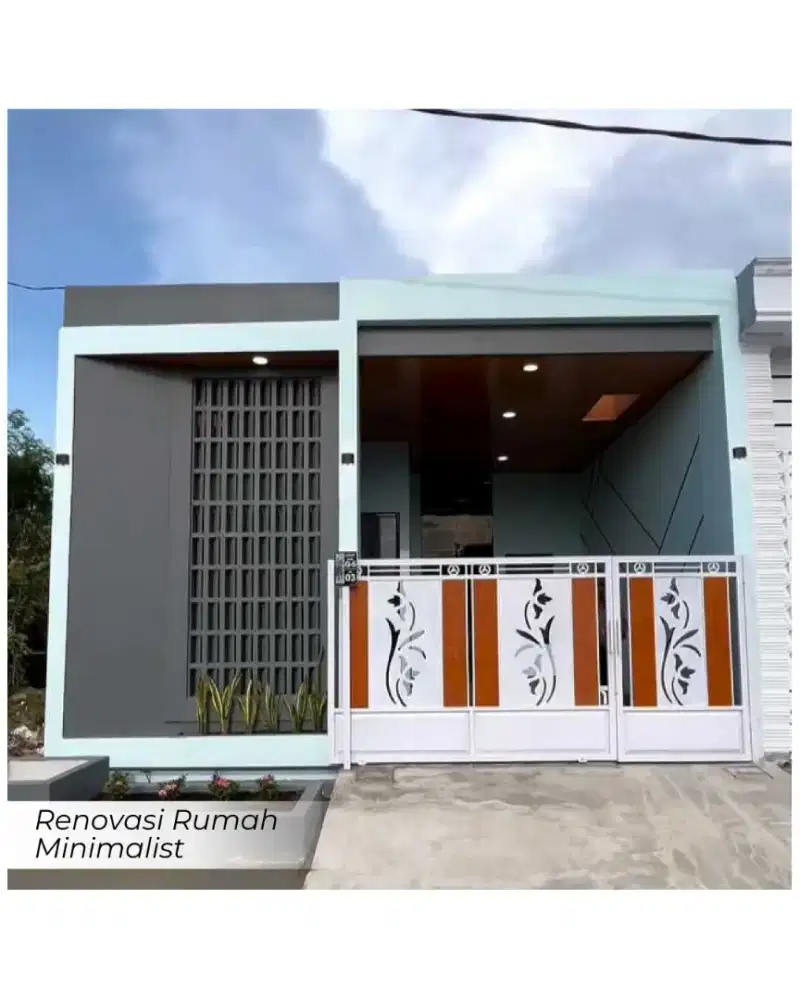 Bangun teras rumah