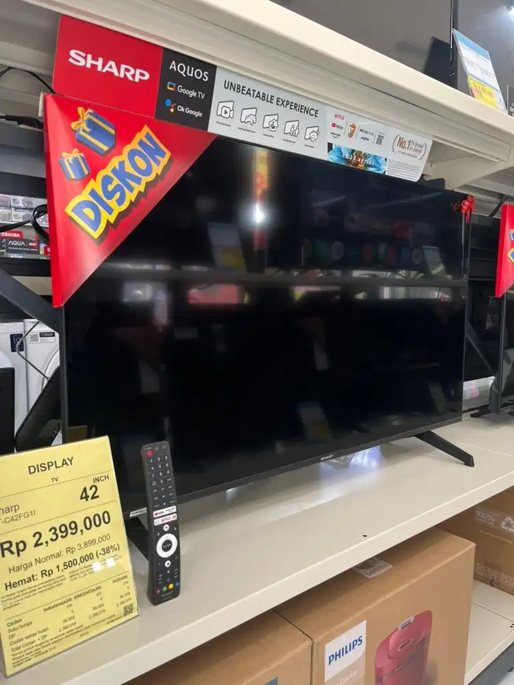 TV 42” diskon ex display bisa cicilan tanpa kartu kredit