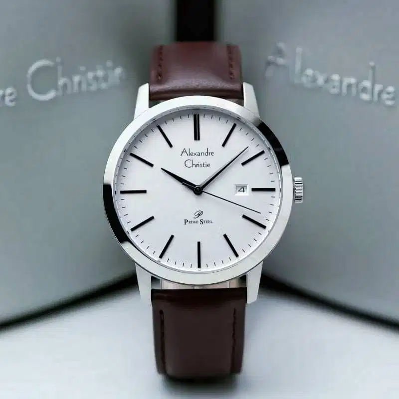 Jam Tangan Alexandre Christie Original Pria AC Primosteel 1007 MD