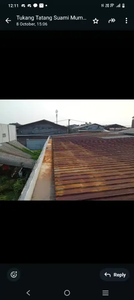 Spandek kondisi bekas gudang