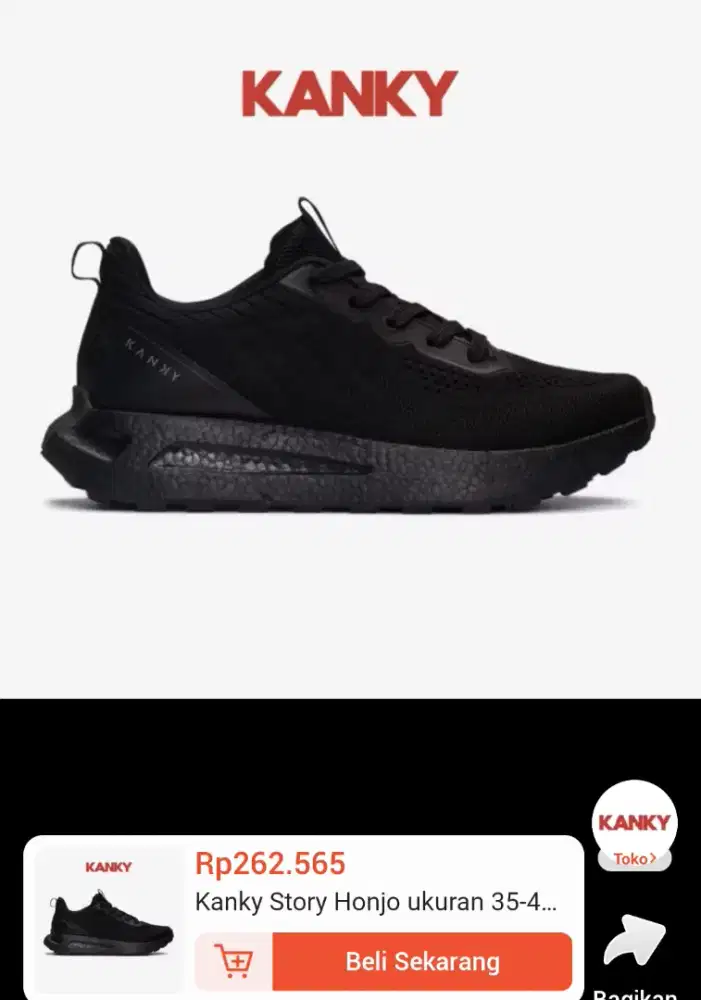 Kanky Story Honjo All black Size 44