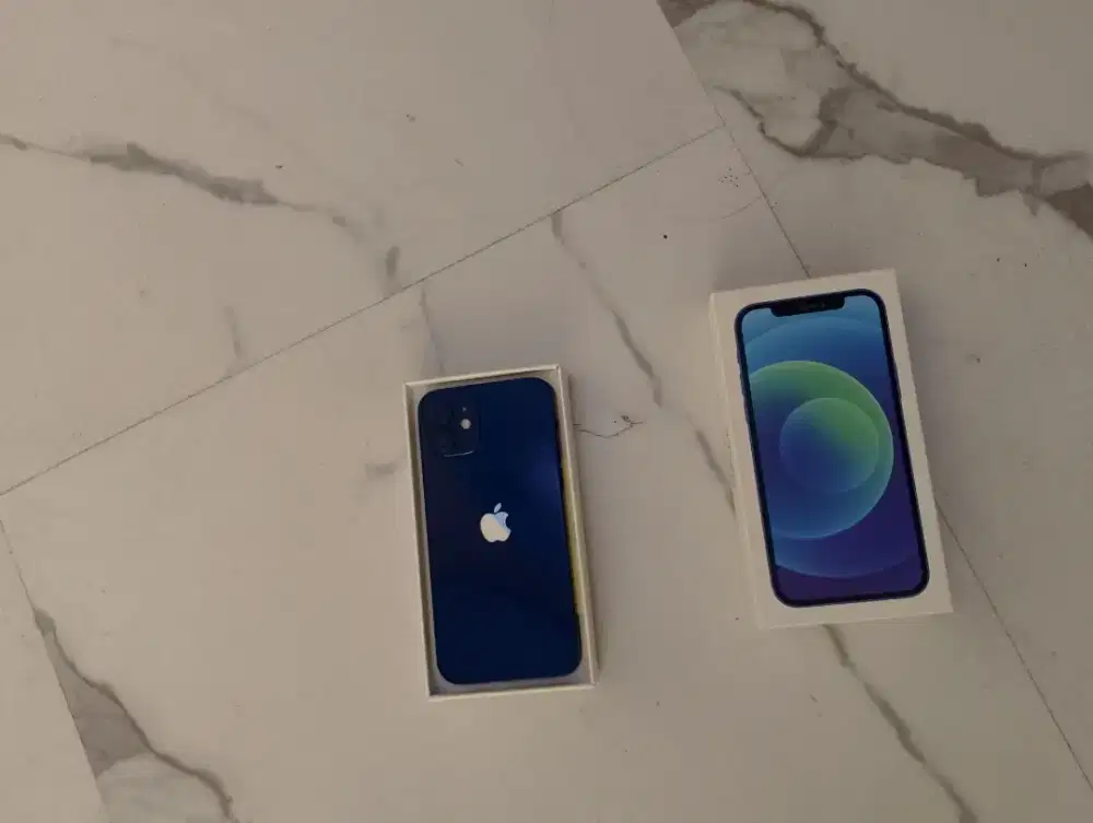 Iphone 12 128gb hanya satu biru