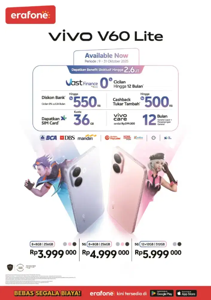 Vivo V600 dan V60 lite