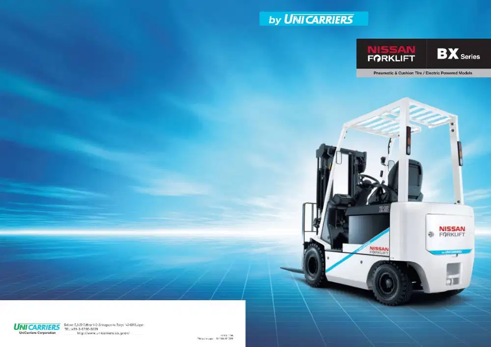 DIJUAL Forklift Elektrik  UNICARRIERS 2.5 Ton kondisi baru 100%.