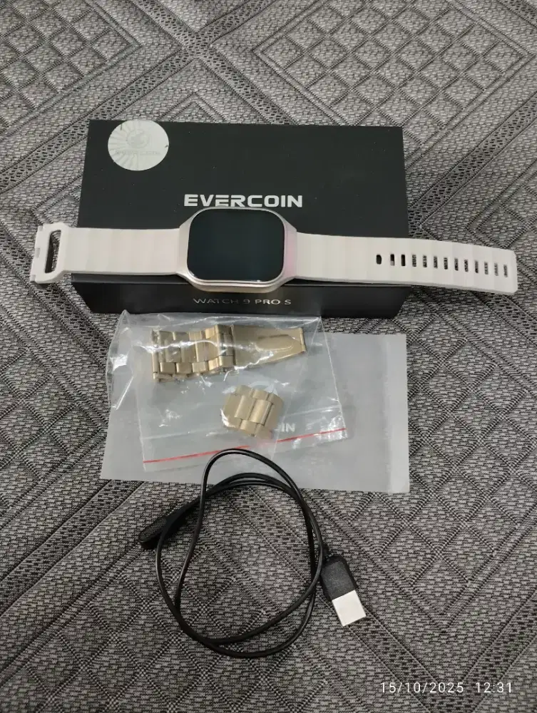 Smart watch brand Evercoin_kondisi 99%