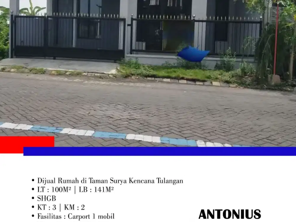 Dijual Cepat dan Murah Rumah Siap Huni di Taman Surya Kencana Tulangan