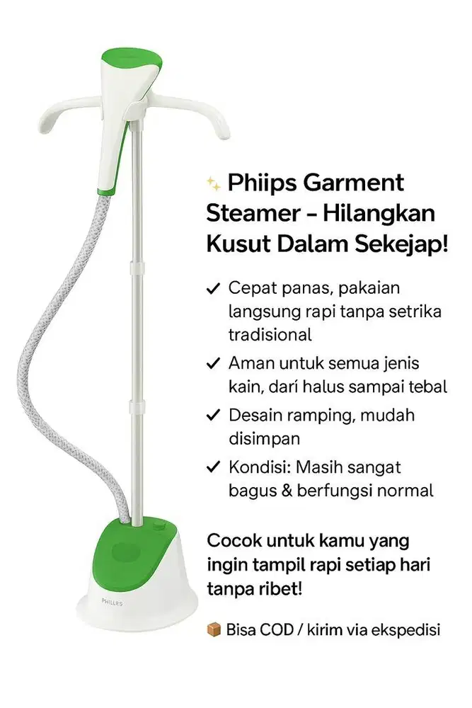 Setrika Uap merk Philips Preloved Setrika Standing