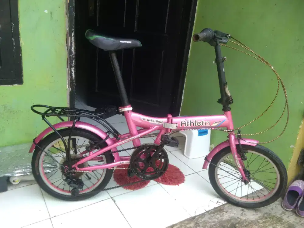 Sepeda lipat ukuran 16.inch folding bike 6 speed