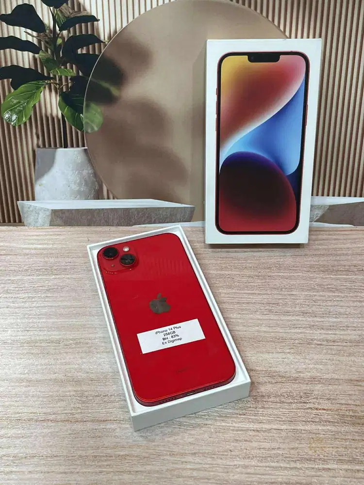 iPhone 14 plus 256GB Warna RED Original Ex Digamep
