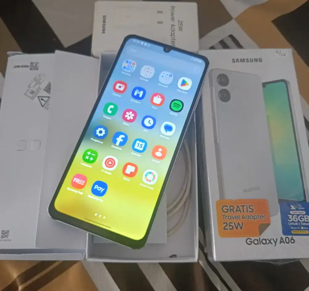 SAMSUNG A06 128GB LENGKAP FULLSET
