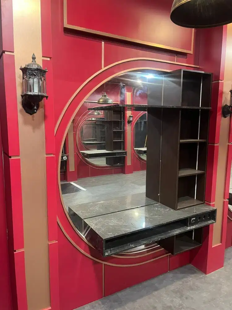 Dijual interior meja rias salon/ barber