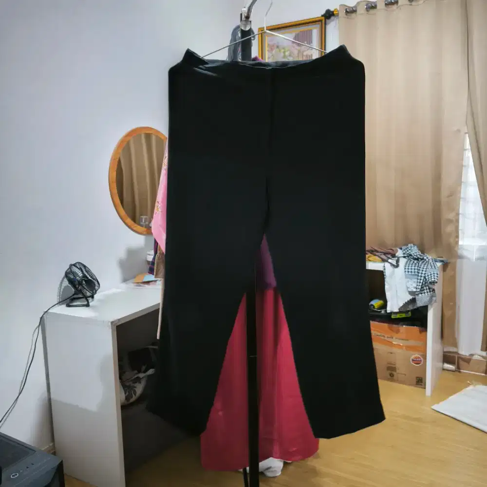 Celana Premium Bahan Kerja Wanita Hitam Second