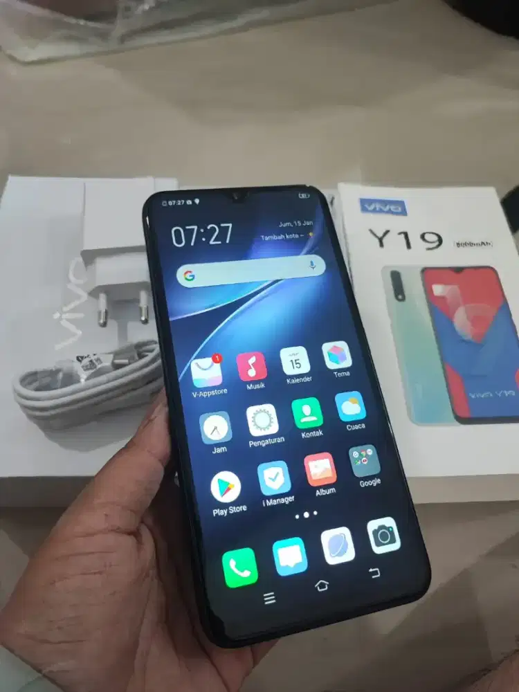 Vivo y19 8/256 fullset segel mulus nominus