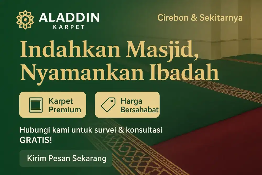 Gratis Survei-Jual Karpet Masjid Harga Terbaik Langsung Dari Gudangnya