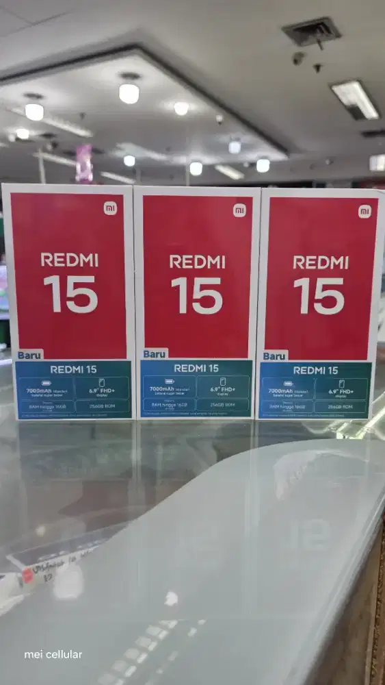 Xiaomi redmi 15 ram 8gb+8gb/128gb & 8gb+8gb/256gb nfc baru segel resmi