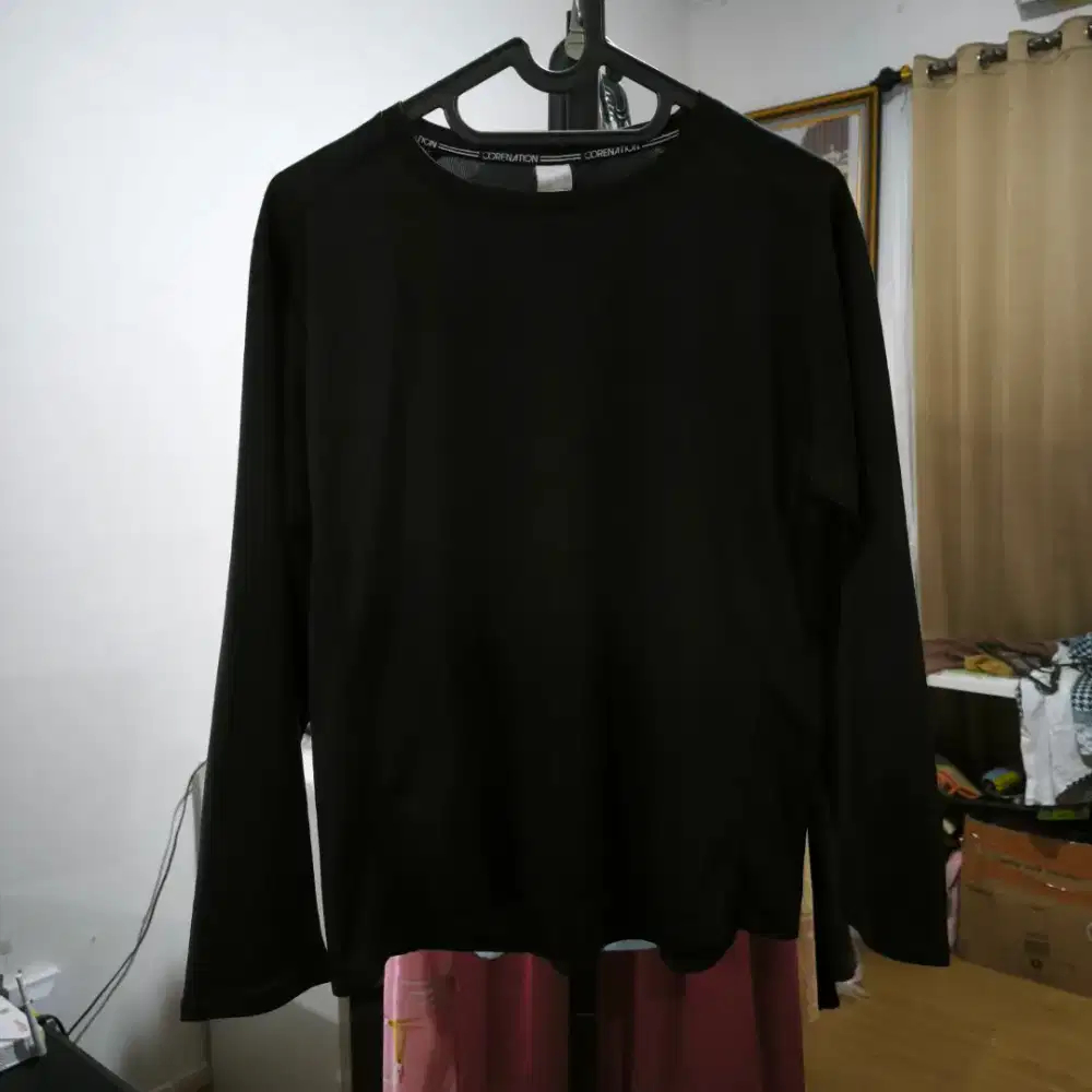 Original Corenation Baju Olahraga Lari Wanita Hitam XL