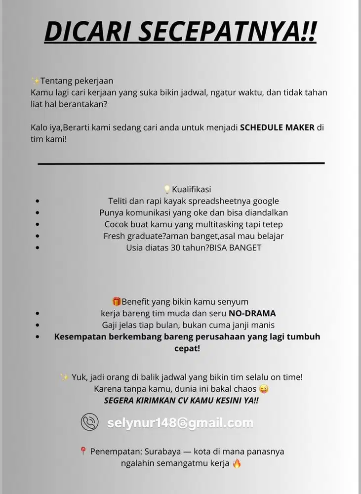 lowongan kerja surabaya