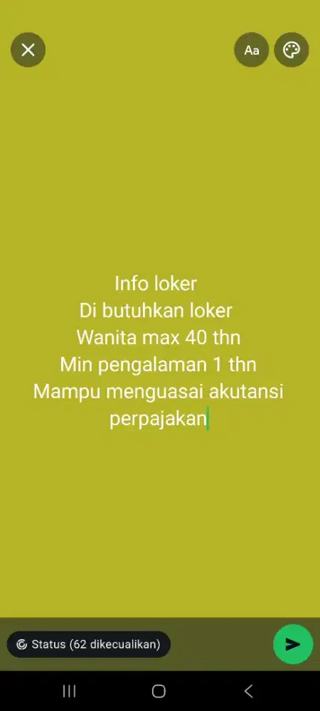 Info loker akuntansi perpajakan