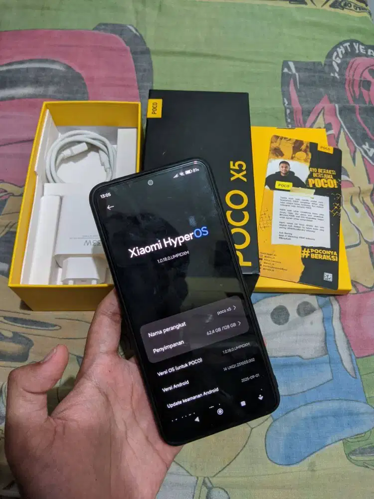 hp xiaomi poco x5 fullset segel