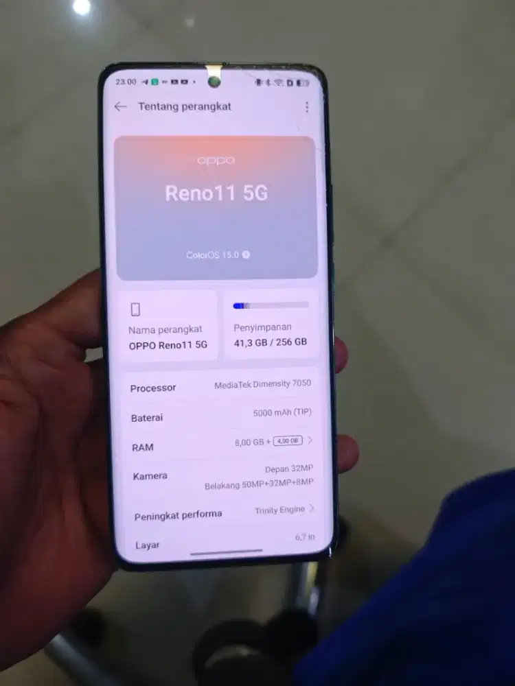 Oppo reno 11 8+8/256 5G Resmi msih bgus minus ringan TT masuk