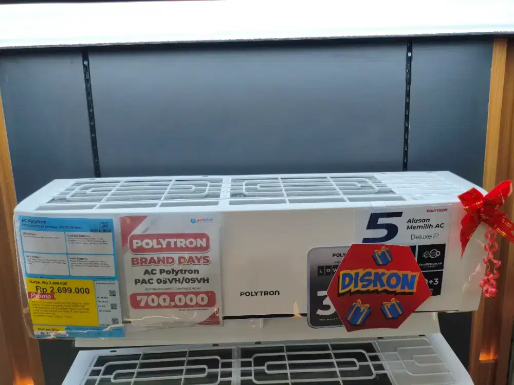Promo AC Polytron 0.5 PK Bisa Cicilan Tanpa DP Gratis 2x Cicilan