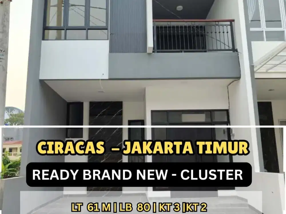 Rumah baru modern siap huni di Ciracas Jakarta Timur