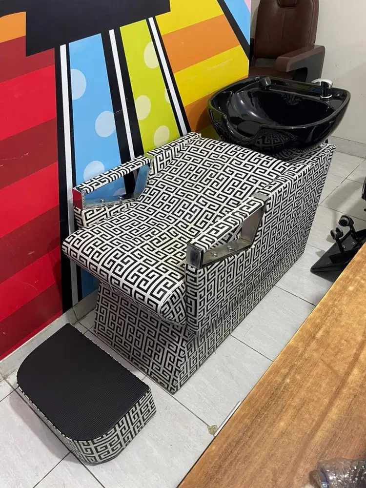 Kursi washbak keramas KERAMIK baru bukan bekas barbershop salon pangka