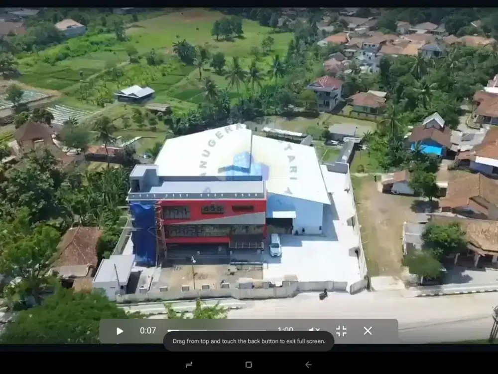 Disewakan  Gudang Baru di jl raya soekarno Hatta - kaduagung ,rangkas bitung Banten