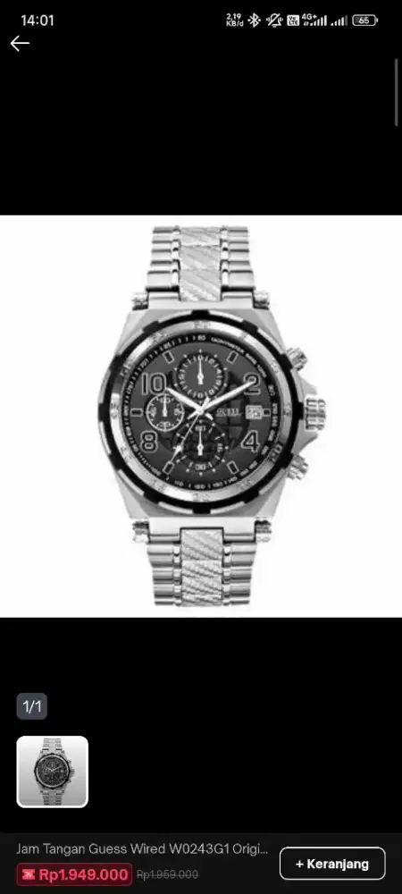 jam tangan guess wired ori