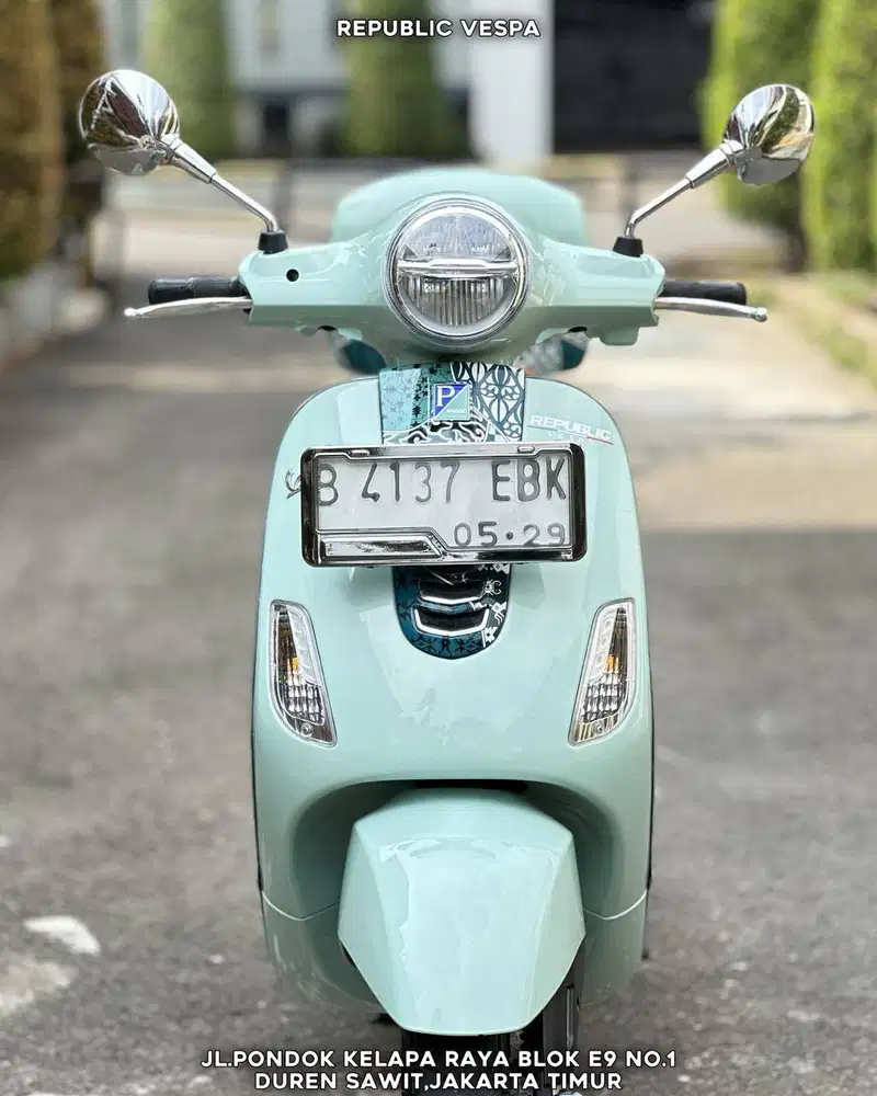 Piaggio Vespa Lx Iget Batik Series 125 Th 2023 WARNA HIJAU LIKE NEW
